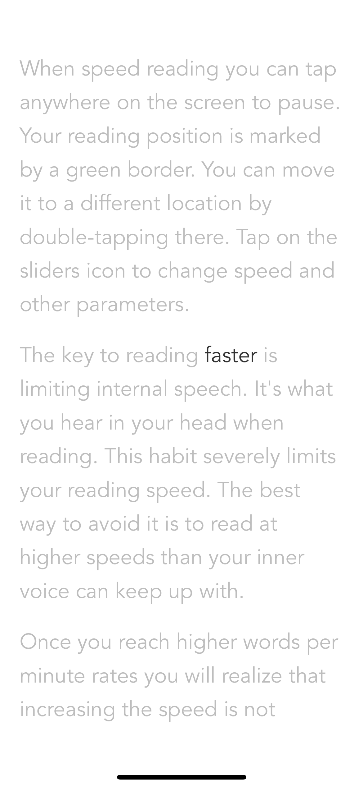 Speed Reads.